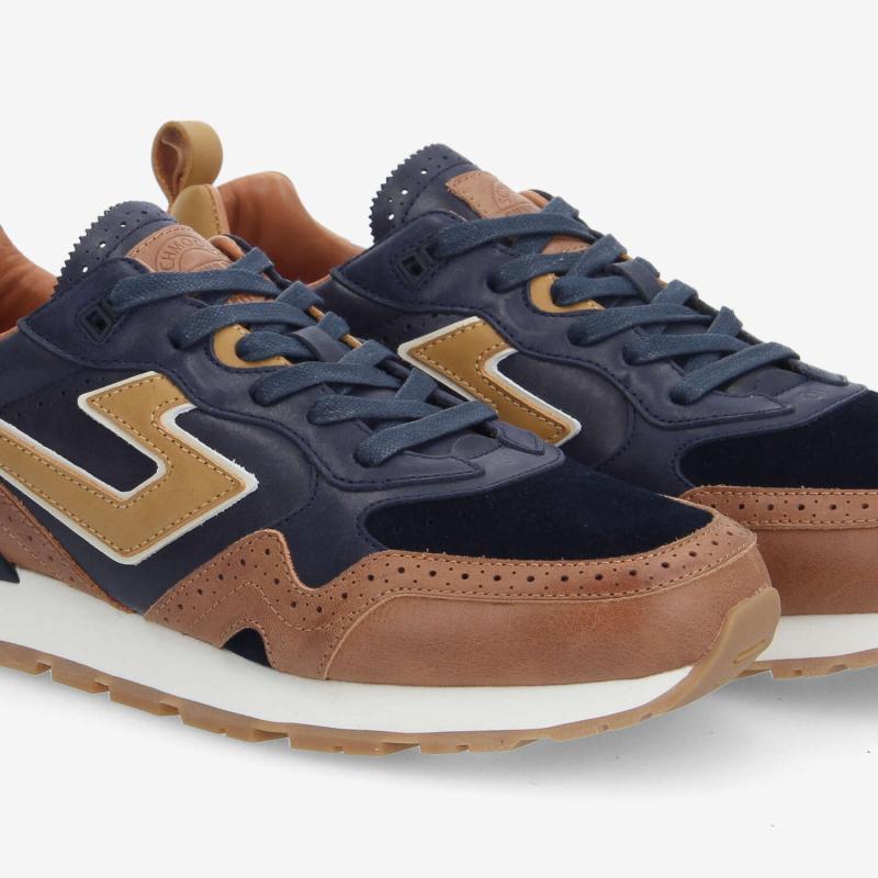 CAPE CODE RUNNER M - C.WAXY/WAXY/NAP - BLEU MARINE/CIGARE/MARRON